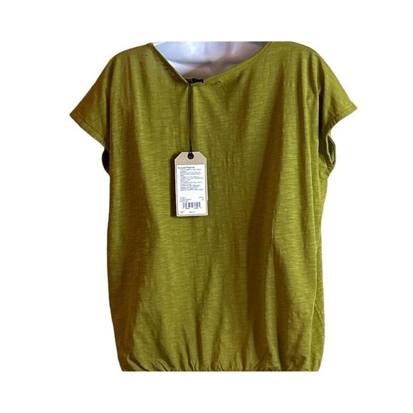 prAna Ocupas Popover Top Sweet Grass Green Size Small NWT - Picture 5 of 9